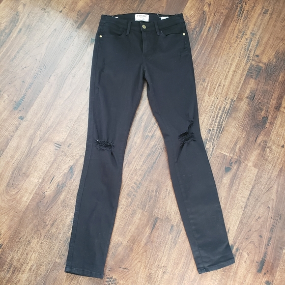 Frame Le High Straight Jean's Sz 23 - Picture 2 of 5